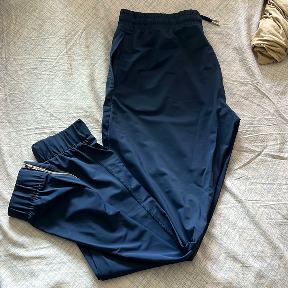 ZYIA Navy Everywhere Zipper Joggers